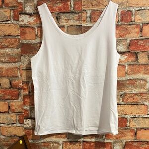 J. Jill Classic White Tank Top